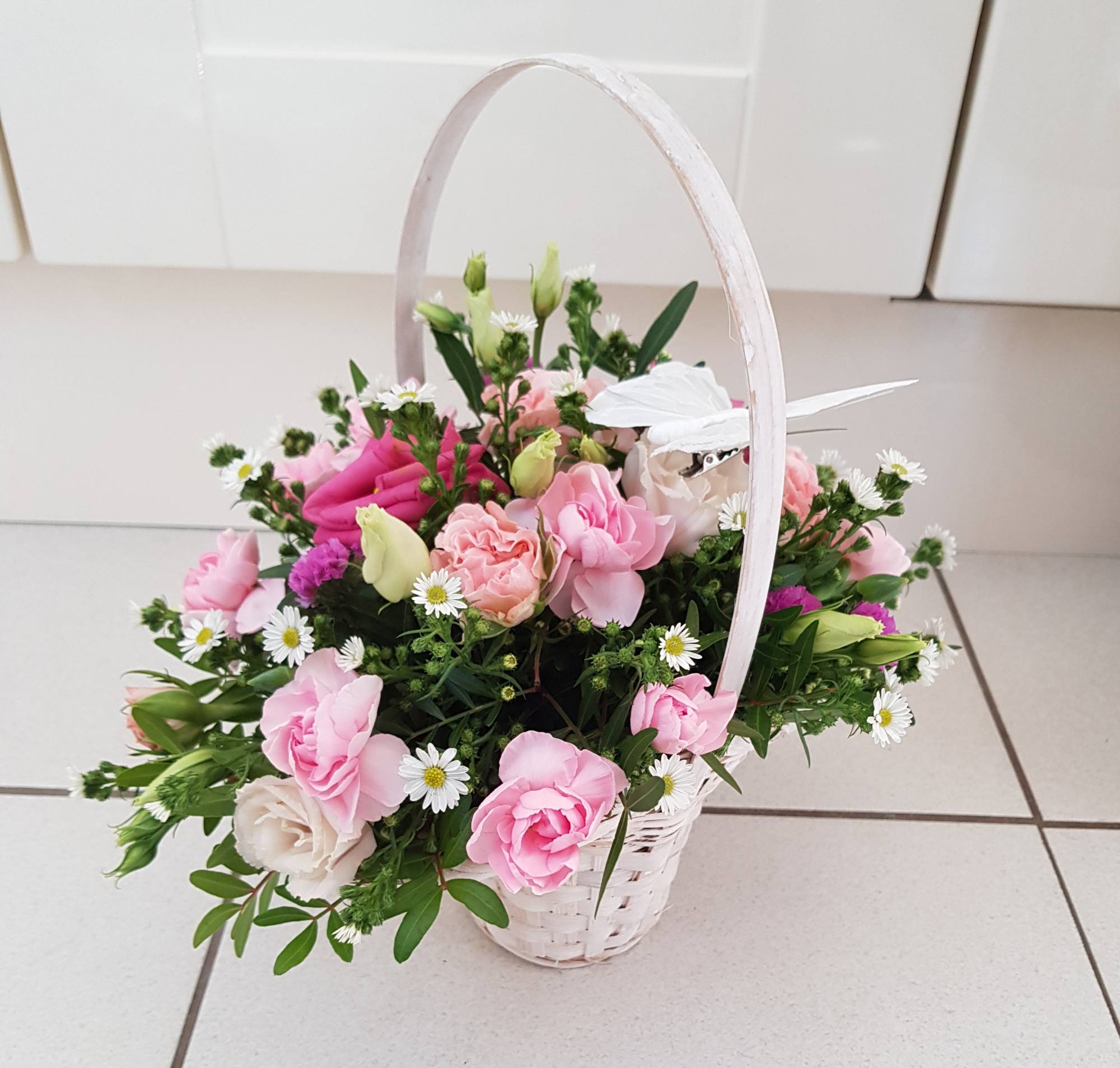 Flower Gift Basket #1 - The Flower Girls Bedford